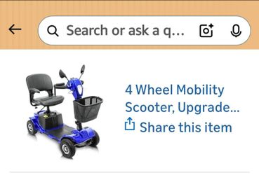NEW 4 Wheeled Mobility Scooter