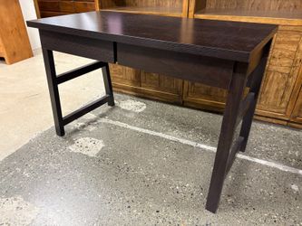 Espresso Contemporary 2-Drawer Desk