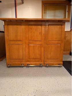 Portable home bar cabinet