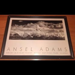 Ansel Adams Mount McKinley Range Denali National Park Alaska
 Embossed Lithograph 