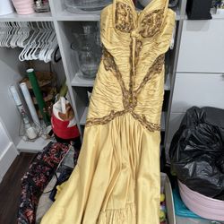 Yellow Dress gown 