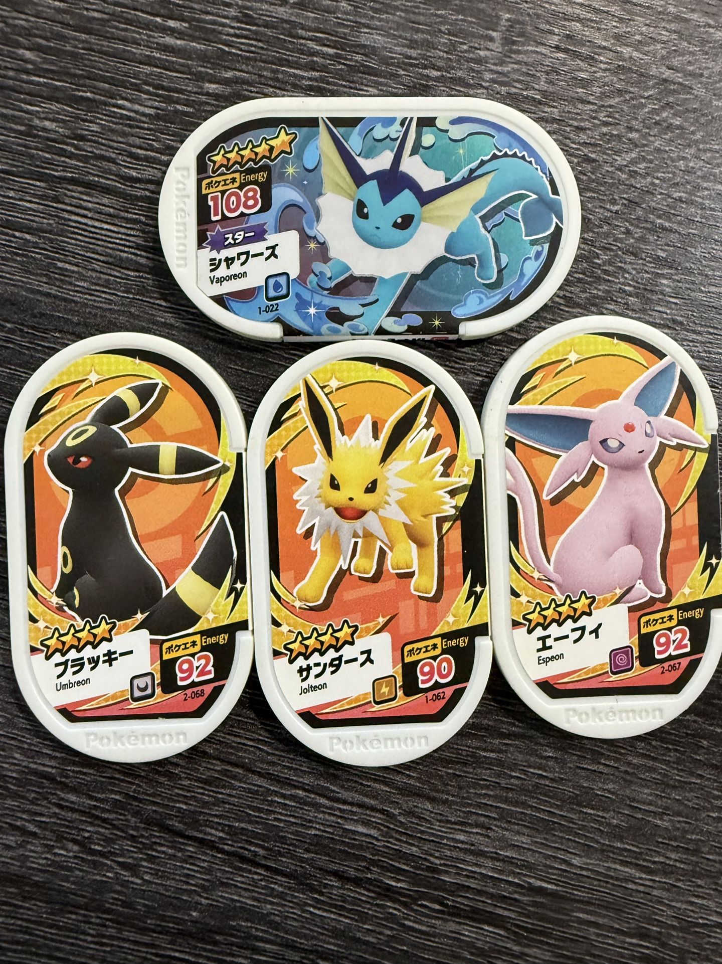 Pokemon Mezastar Arcade Tags Vaporeon Jolteon Espeon Umbreon