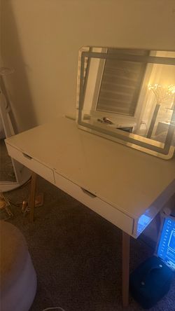 White desk