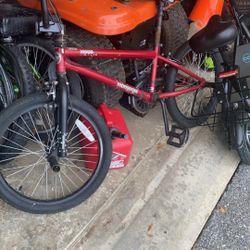 Nice Red Stunt Bike