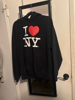 I Love NY Black Graphic Hoodie