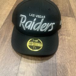 New Era Low Profile Las Vegas Raiders Hat Size 7 1/2 
