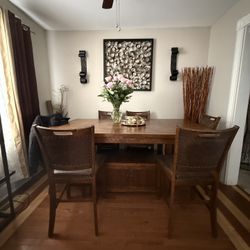 Brown Tall Rectangle Table