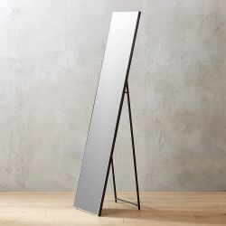 CB2 INFINITY STANDING BLACK FLOOR LENGTH 16”x69”