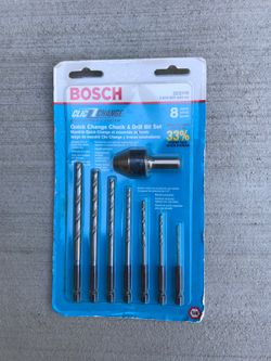 Bosch 8 Piece Drill Bit Set Quick Change