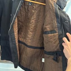 Vintage 2003 Diesel Industry Hooded Military Field Jacket Parka Y2K Size L