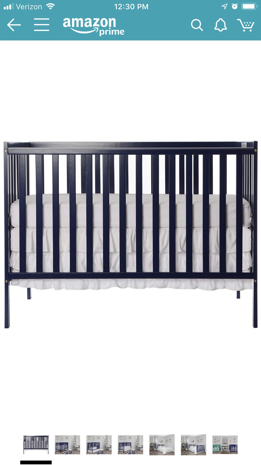 Blue Baby Crib