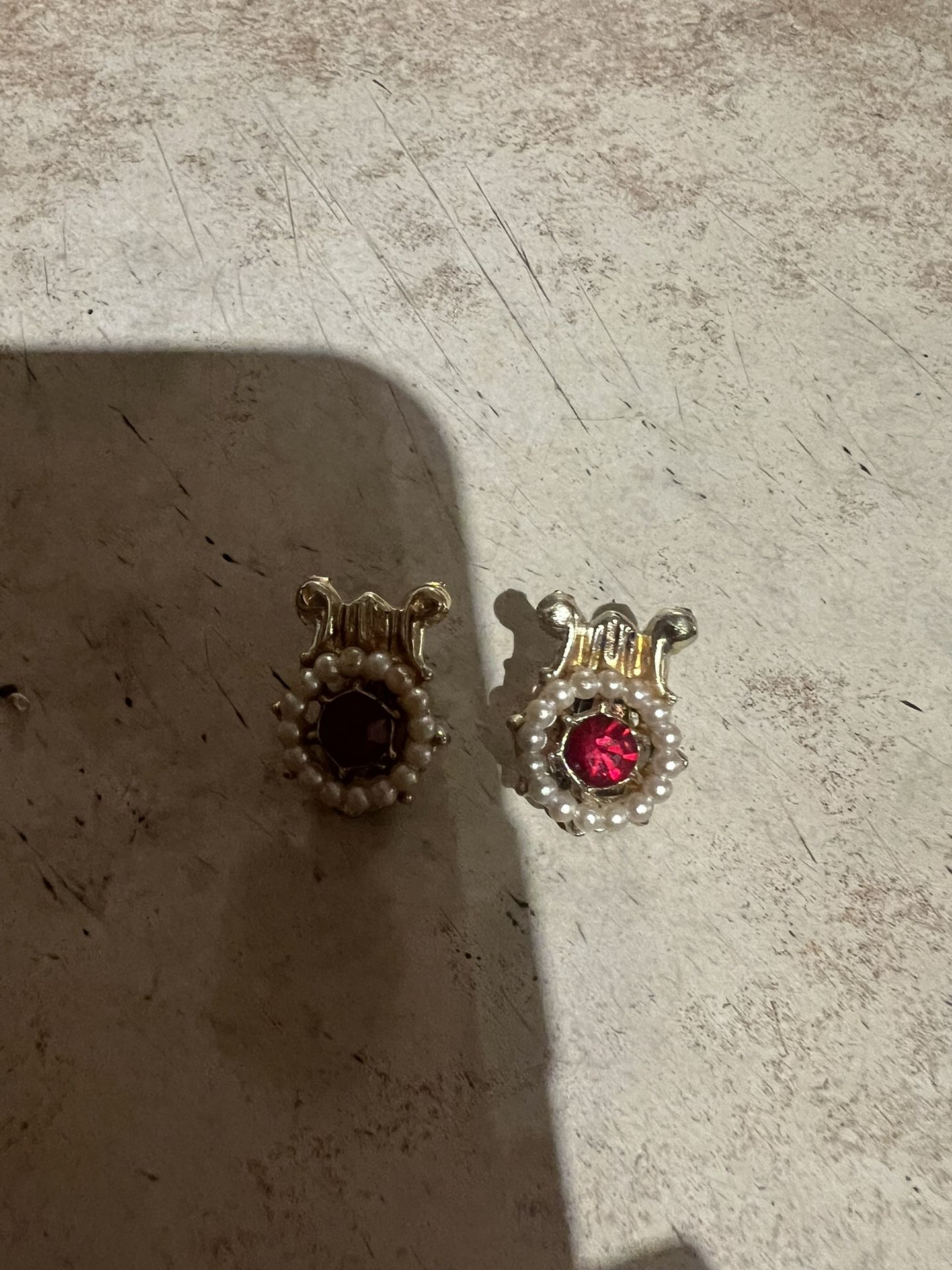 Red Clip On Earrings