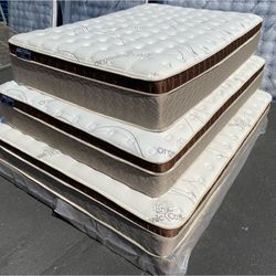 Full Size Organic Cloud Comfort Europillow Top Mattress Colchon 