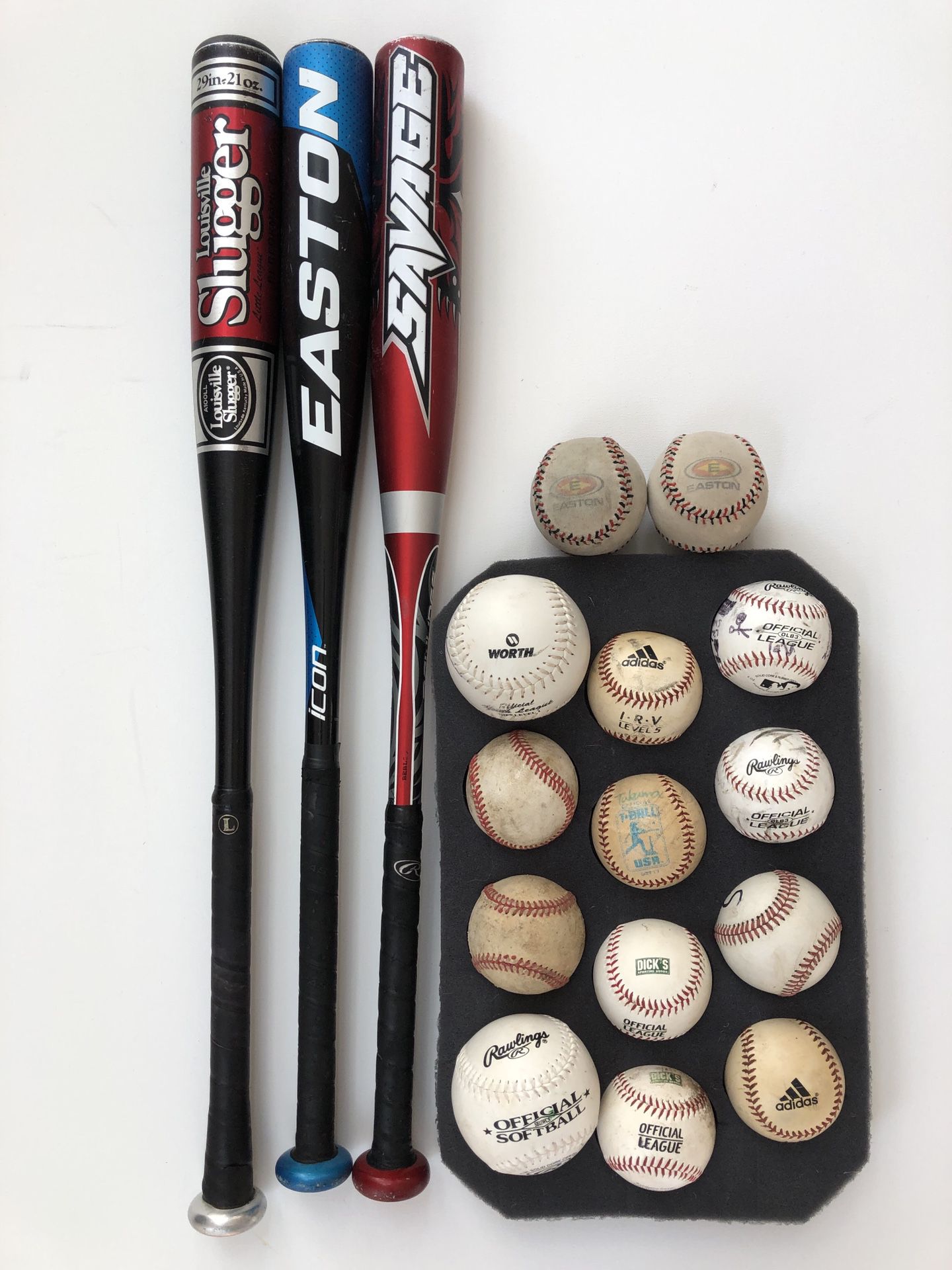Baseball bats & balls