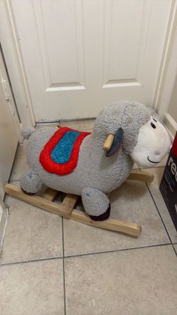 Wooden rocker sheep