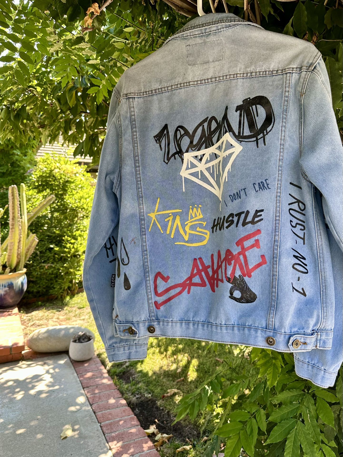 Men's Brooklyn Cloth MFG Company Graffiti Jean Jacket-Medium