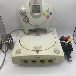 Original Sega Dreamcast console with controller, cords, Retro Tested Authentic