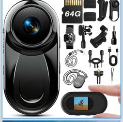Upgraded 1080P Mini Body Cameras with Audio and Video Recording, POV Camera, Thumb Size Sport Action Camera, Hand Free Camcorder for Cycling,Travel,Pe
