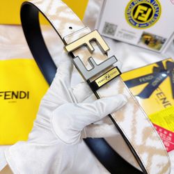 Fendi Men’s Leather Belt New 
