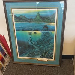Ocean Scene Framed Art (Robert Nelson Artist)