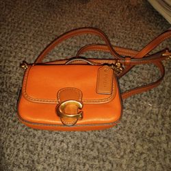 Coach Leather Mini Crossbody Bag 