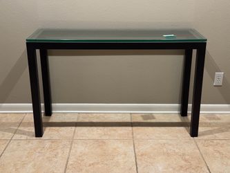 Modern 48" Glass Console Table - Minimalist Entryway / Sofa Table