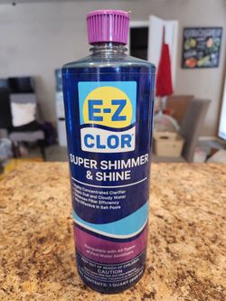 E-Z Chlor Super Shimmer & Shine swimming pool water clarifier