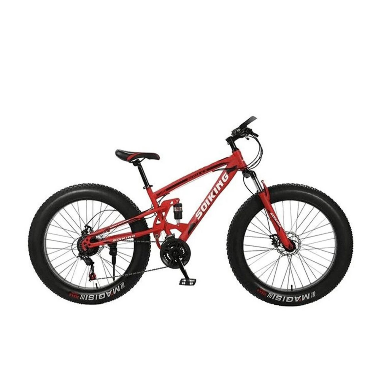 SOIKING 26" Heavy Duty Fat Tire Mountain Beach Cruiser Trek Bike