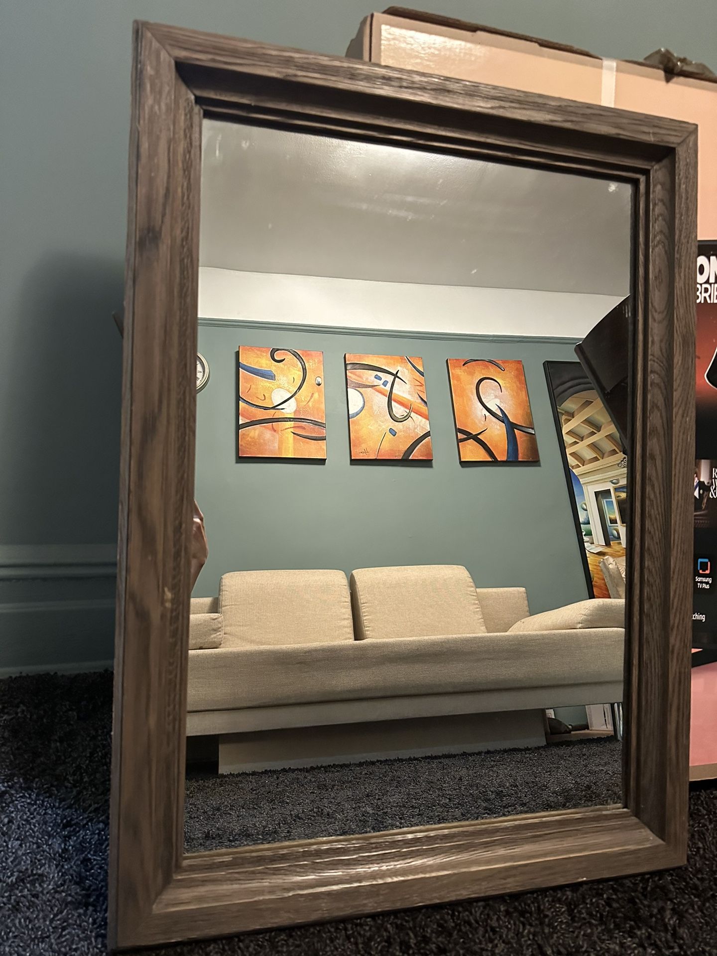 Wood Solid Oak Mirror