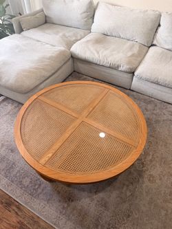 Rattan coffee table