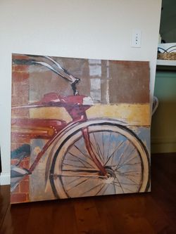 35"x35" Bicycle Canvas