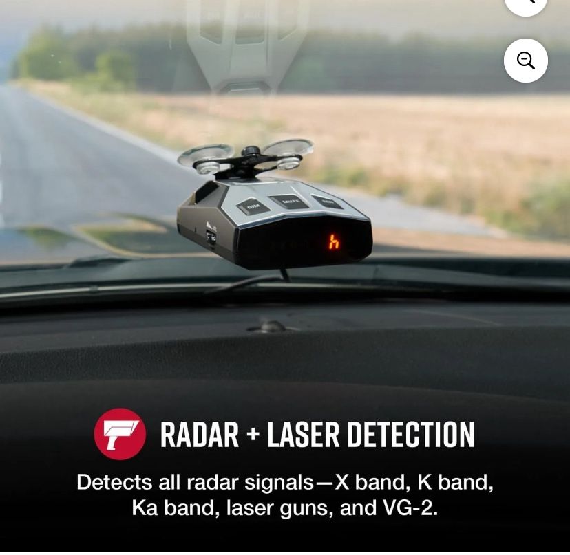 Radar Detector - Long Range, False Alert Filter, OLED Display, Front & Rear Detection
