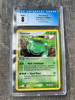 Nintendo Venusaur POP Series 2 6/17 Cosmos Holo ENG 2006 CGC 8 🍃🍃🍃