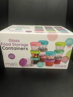 Glass Food Storage Containers Set of 12