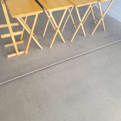 4 oak dining tables tv trays