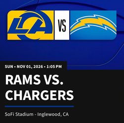 Rams vs Chargers tickets