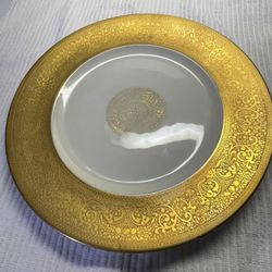 Royal Bavarian, Gold Encrusted Plates