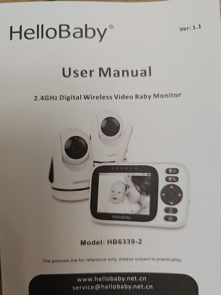 Brand New 2.4GHz Digital Wireless Video Baby Monitor By Hello Baby
