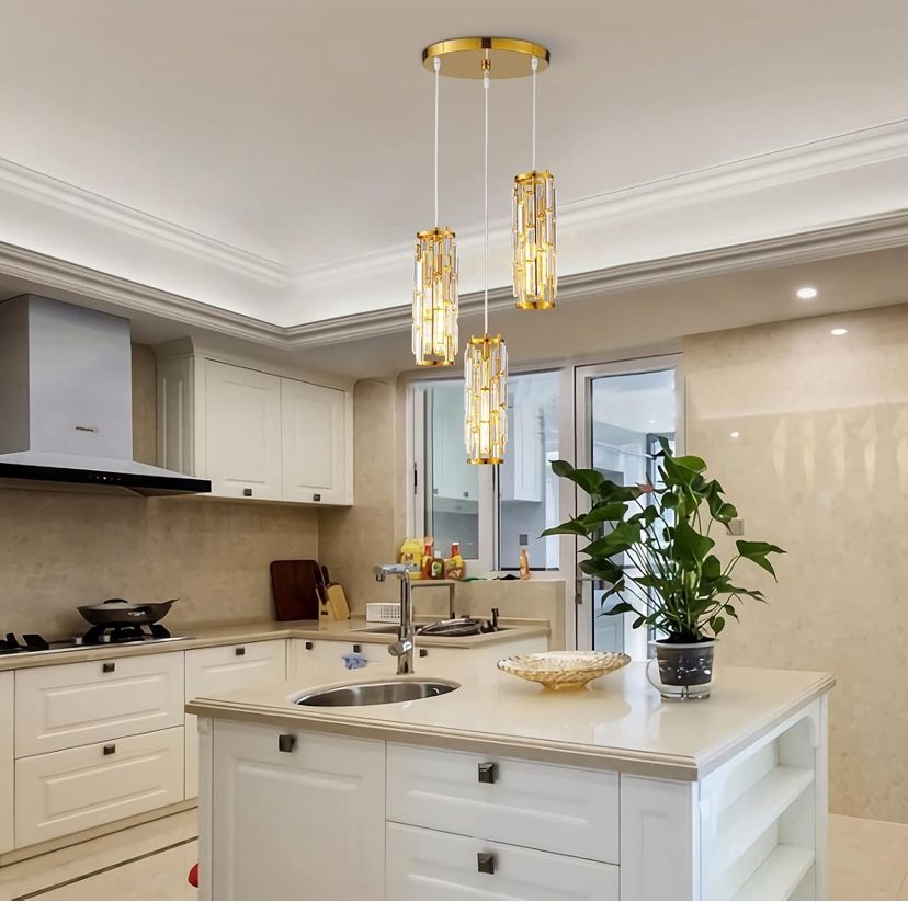 LMQNINE Pendant Lighting Modern Pendant Light, Mini Crystal Chandeliers - New