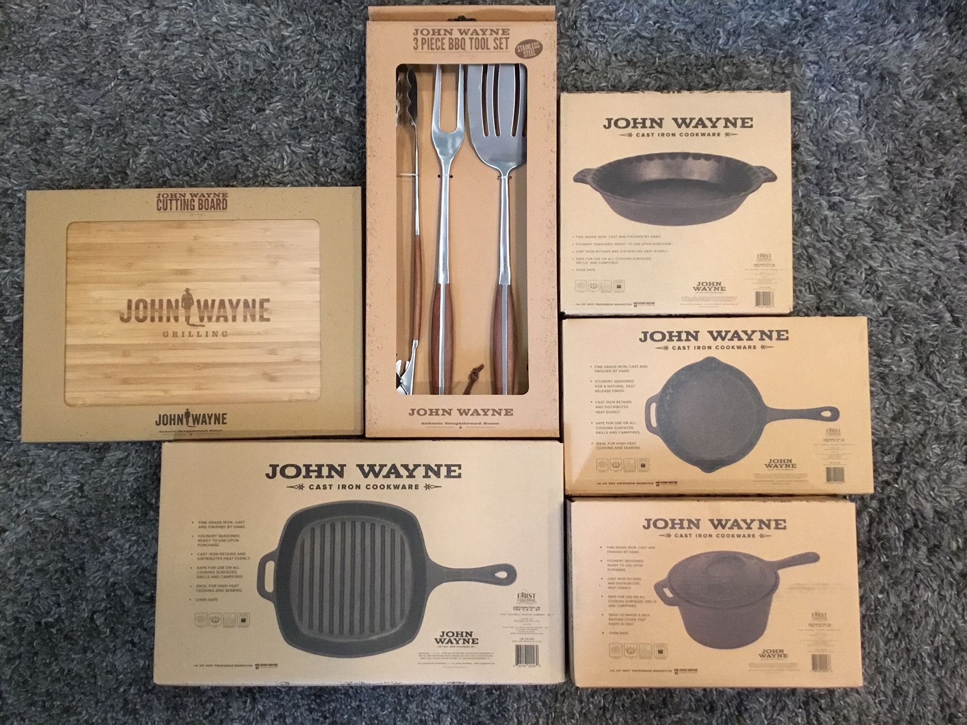 John Wayne, Kitchen, Cast Iron Shallow Grill Pan