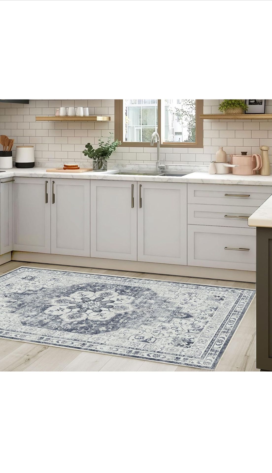 5x7 Area Rugs for Living Room, Vintage Boho Rug Non-Shedding Carpet Stain Proof Washable Rug Non-Slip Rug for Dining Room Kitchen Entryway Bedroom