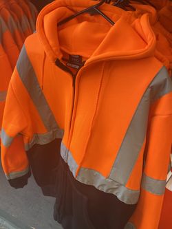 High Visibility Zip Up Hoodie