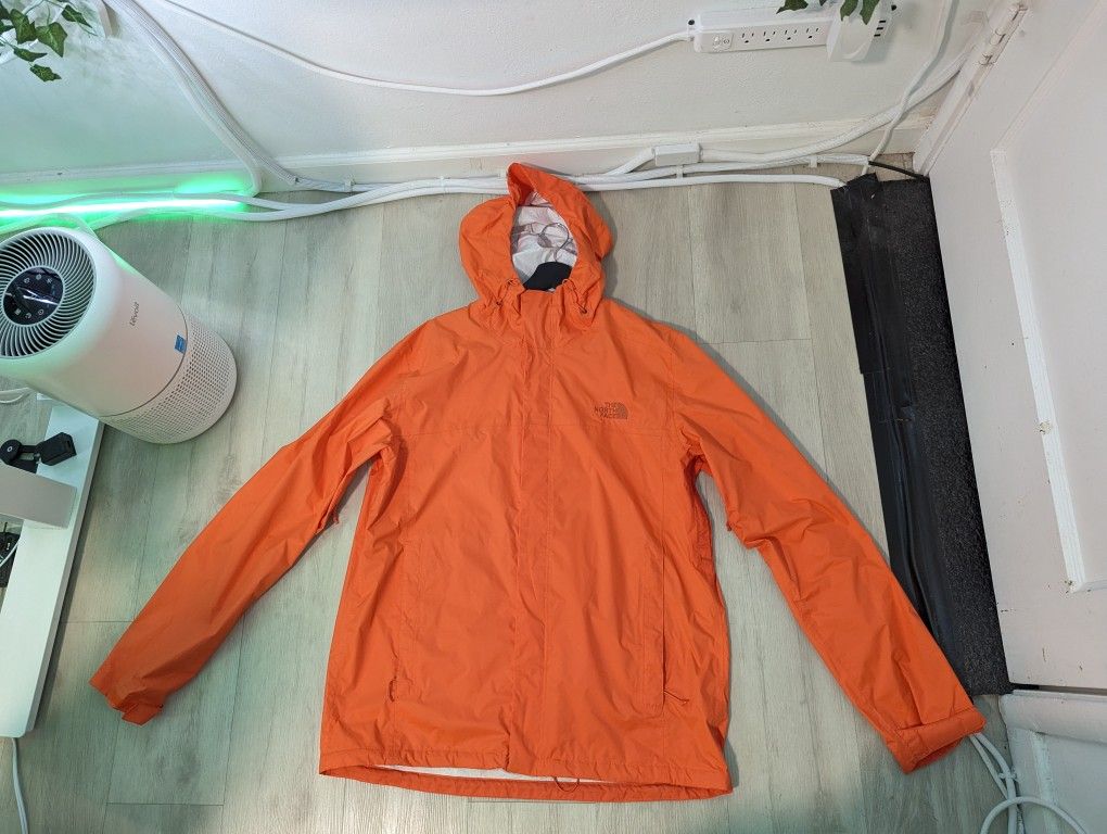 The North Face Venture 2 Dryvent Waterproof Hooded Rain Jacket Orange Large