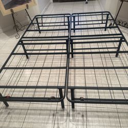 Metal frame for queen size or for 2 twin size like new $100