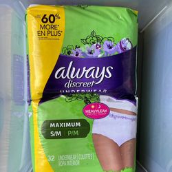 Always Discreet Underwear For Women Small/ Medium 