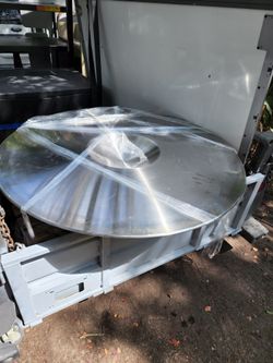 Stainless Steel Round Accent Table