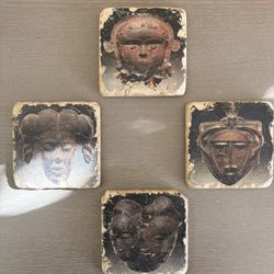  set of Studio Vertu marble coasters