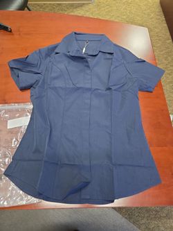 Women's Small Blue Work Shirt