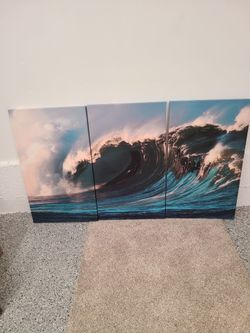 Waves, Canvas 3 Panel Wall Art