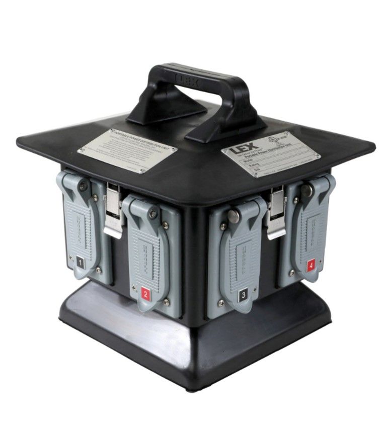 50 Amp Pagoda Jr.™ Spider Box to GFCI Duplex Receptacles, Weather Resistant